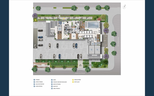 Planta ilustrativa 1 do Baía Residencial, no Porto Maravilha
