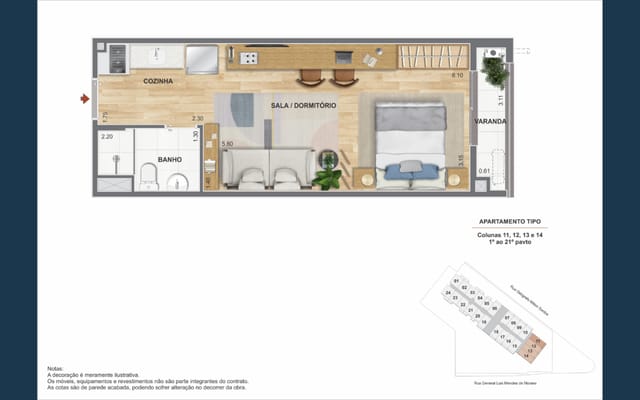 Planta ilustrativa 2 do Heitor dos Prazeres — Colombina, no Porto Maravilha
