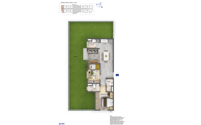 Planta ilustrativa 9 do Nova Norte — Raízes, em Irajá