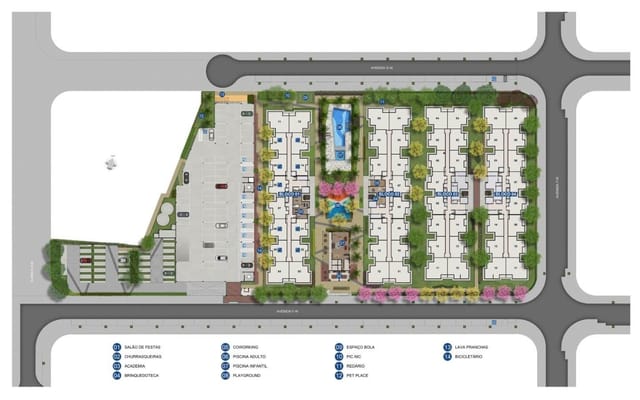 Planta ilustrativa 6 do Orla Recreio — Prainha, no Recreio