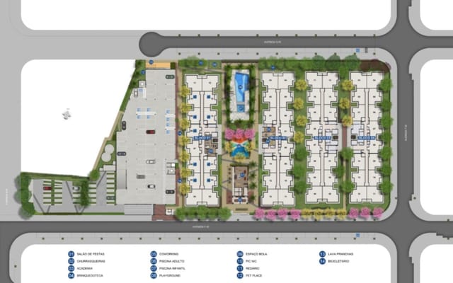 Planta ilustrativa 7 do Orla Recreio — Prainha, no Recreio