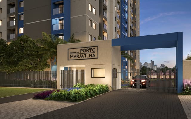 Portaria do empreendimento do Porto Maravilha Residencial, no Porto Maravilha