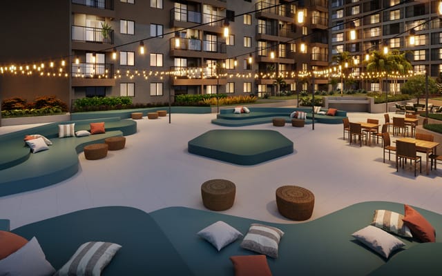 Perspectiva ilustrativa 15 do Residencial Pixinguinha — Carinhoso, no Santo Cristo