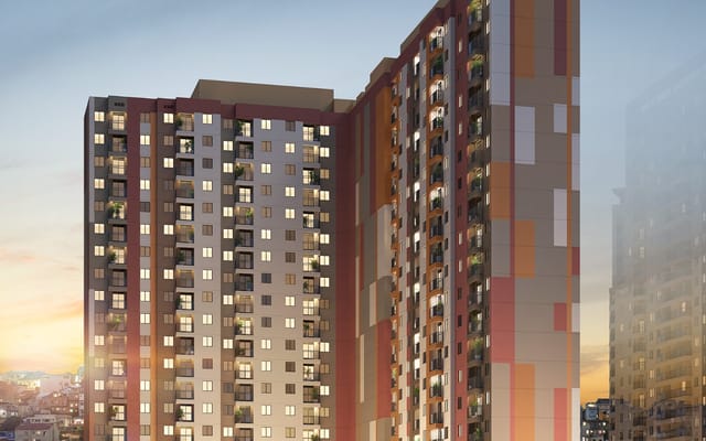 Perspectiva ilustrativa 6 do Residencial Pixinguinha — Rosa, no Santo Cristo