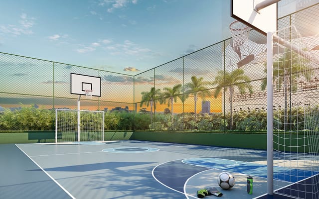 Perspectiva ilustrativa 20 do Residencial Pixinguinha — Rosa, no Santo Cristo